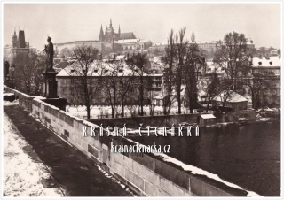 PRAHA, Karlův most vánoční