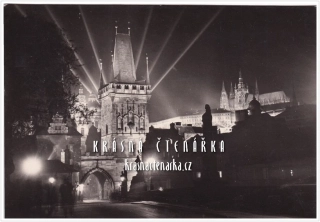 PRAHA, Karlův most v noci