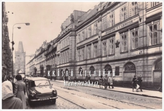 PRAHA, Hybernská ulice a bývalé museum V. I. Lenina (Lidový dům)