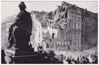 PRAHA, Osvobození Prahy 1945, Pohled od Národního muzea
