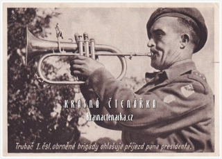 PRAHA, Osvobození Prahy 1945, Trubač I. čsl. obrněné brigády