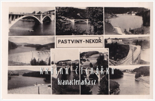 Vodní nádrž, přehrada a most PASTVINY - NEKOŘ