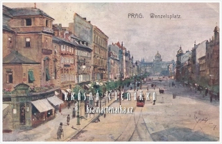 PRAHA, Václavské náměstí (il. Jan Šafařík)