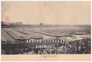 PRAHA, VI. Všesokolský slet 1912, Prostná cvičení mužů