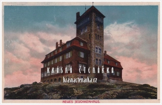 Hora JEŠTĚD a horský hotel (vydáno 1920)
