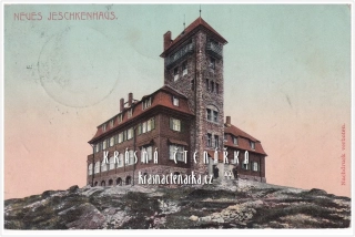 Hora JEŠTĚD a horský hotel (vydáno 1910)