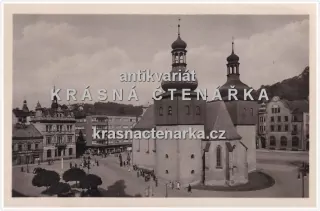 NÁCHOD (náměstí a kostel sv. Vavřince)