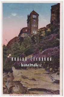 Hora JEŠTĚD a horský hotel (vydáno 1921)