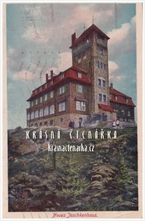 Hora JEŠTĚD a horský hotel (vydáno 1921)