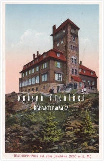 Hora JEŠTĚD a horský hotel (vydáno 1924)