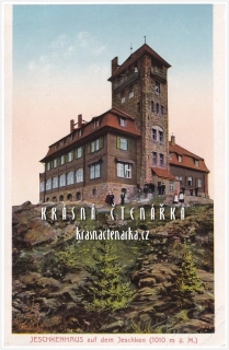 Hora JEŠTĚD a horský hotel (vydáno 1928)