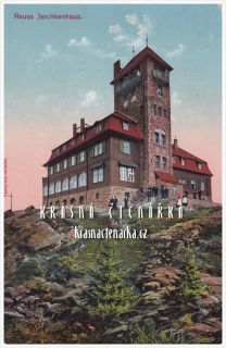 Hora JEŠTĚD a horský hotel (vydáno 1912)
