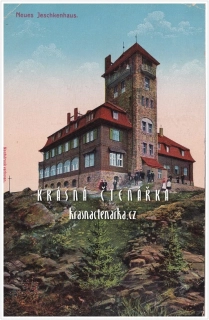 Hora JEŠTĚD a horský hotel (vydáno 1913)