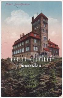 Hora JEŠTĚD a horský hotel (vydáno 1916)