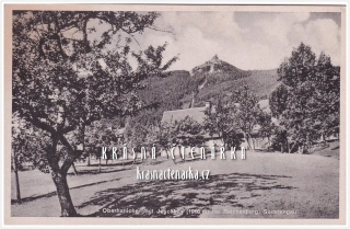 LIBEREC Hanychov a pohled na JEŠTĚD (vydáno 1943)