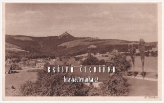 LIBEREC Hanychov a pohled na JEŠTĚD (vydáno 1925, fot. Heinrich Walter)