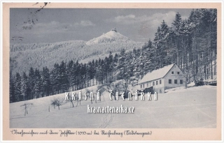 LIBEREC Hanychov a pohled na JEŠTĚD (vydáno 1942)