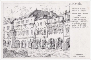 LITOMYŠL, Tři domy ze života mistra Al. Jiráska  (il. Karel Šťastný)