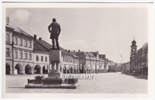LITOMYŠL, Náměstí a pomník Bedřicha Smetany