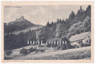 LIBEREC Hanychov a pohled na JEŠTĚD (vydáno 1924)