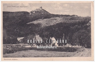LIBEREC Hanychov a pohled na JEŠTĚD (vydáno 1919)