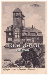Hora JEŠTĚD a horský hotel (vydáno 1942)