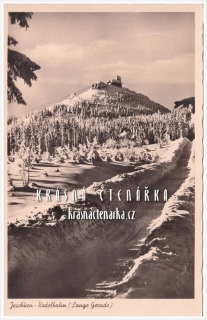 Hora JEŠTĚD a horský hotel ... a sáňkařská dráha (vydáno 1941)