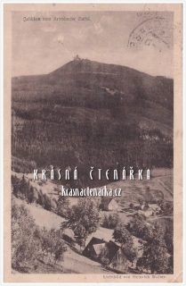 KŘIŽANY a pohled na JEŠTĚD (vydáno 1924) (fot. Walter Heinrich)