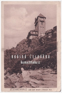Hora JEŠTĚD a horský hotel (vydáno 1911)