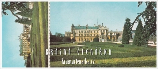 Zámek LEDNICE, pohlednice se vstupenkou