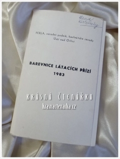 BAREVNICE LÁTACÍCH PŘÍZÍ 1983, Výrobce PERLA, národní podnik, bavlnářské závody Ústí nad Orlicí