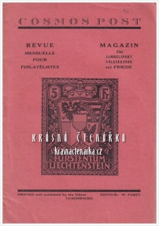 COSMOS POST, Magazin für Sammelsport Völkerkunde und Friede 1935