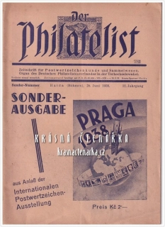 DER PHILATELIST, Zeitschrift für Postwertzeichenkunde 1938/6 (vydáno v Novém Boru)