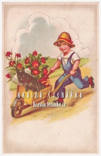 CHLAPEC s vozíkem a psíkem