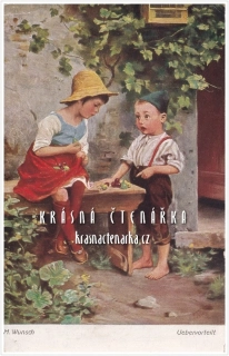 DĚTI na pohlednici (il. Marie Wunsch)