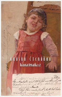 DÍVENKA v červených šatech