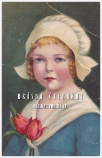 DÍVENKA s tulipánem