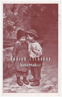 DĚTI na pohlednici a Tajemství (il. Marie Wunsch)