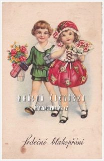 DĚTI na pohlednici 