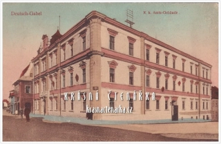 JABLONNÉ V PODJEŠTĚDÍ, bývalá K.k. Amts-Gebäude, nyní pošta