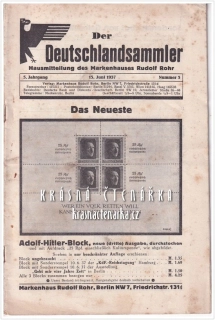 DER DEUTSCHLANDSAMMLER 1937/5
