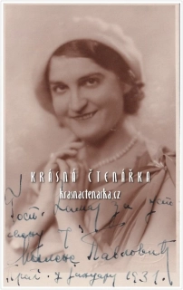 Umělkyně PAVLOVNA v roce 1931
