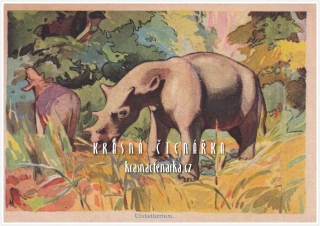 UINTATHERIUM, Reklamní kartička Káva Bravo bez kofeinu