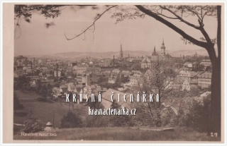 LIBEREC, Střed města a pohled na evangelický kostel