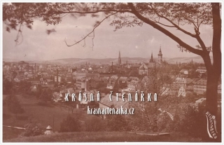 LIBEREC, Střed města a pohled na evangelický kostel