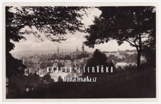 LIBEREC, Střed města a pohled na evangelický kostel