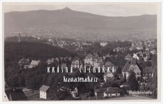 LIBEREC Staré město a pohled s Elgerovou vilou