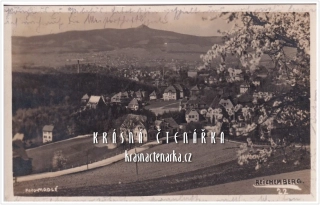 LIBEREC Staré město a pohled s Elgerovou vilou