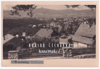 LIBEREC Staré město a pohled s Elgerovou vilou