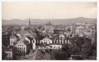 LIBEREC, Střed města a pohled na palác Nisa